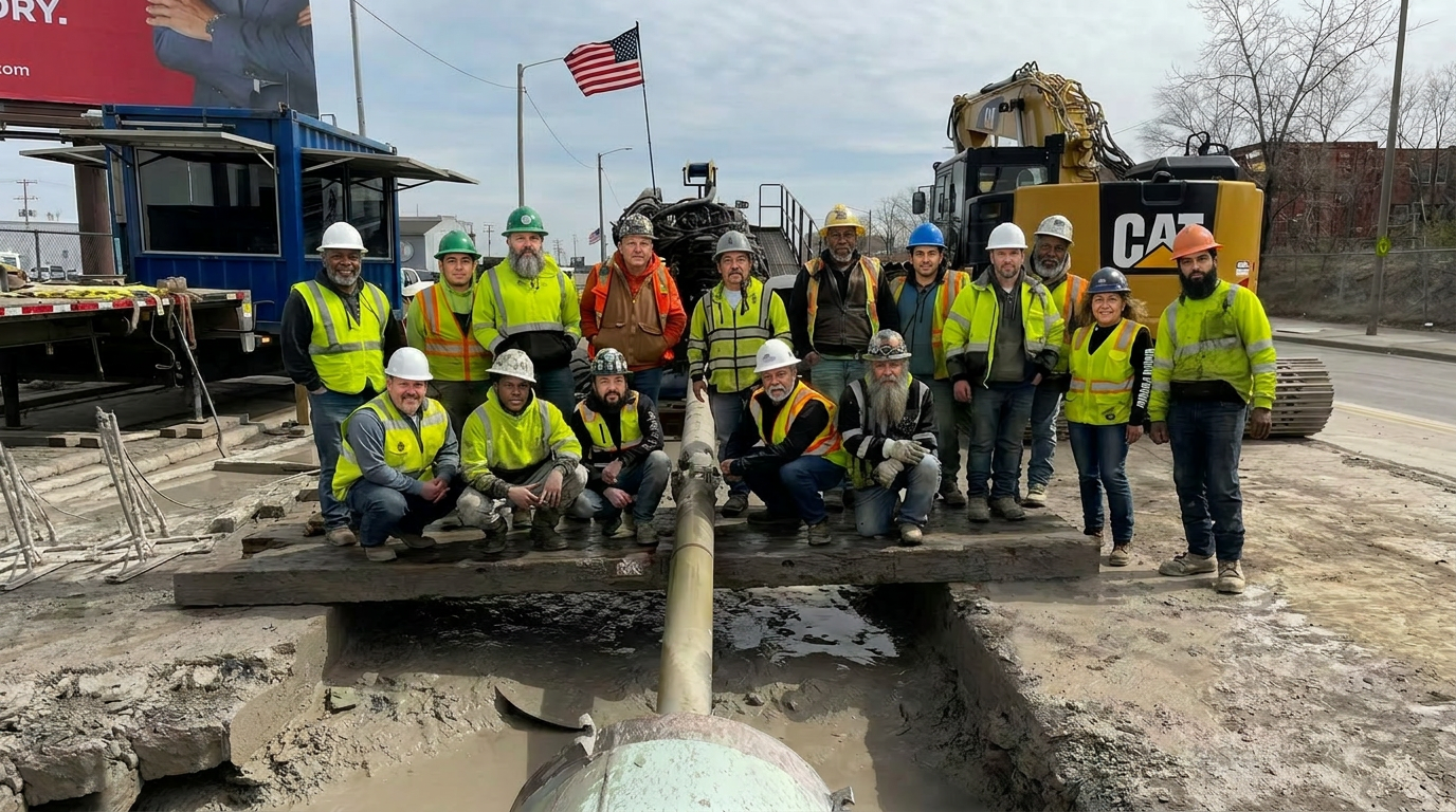 US CableTek crew on site